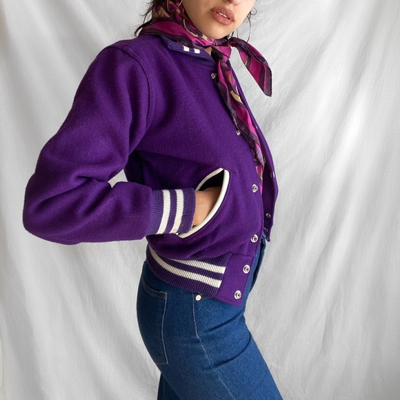 VINTAGE BOWIE LETTERMAN JACKET 🏹🏹 - Picture 6 of 10